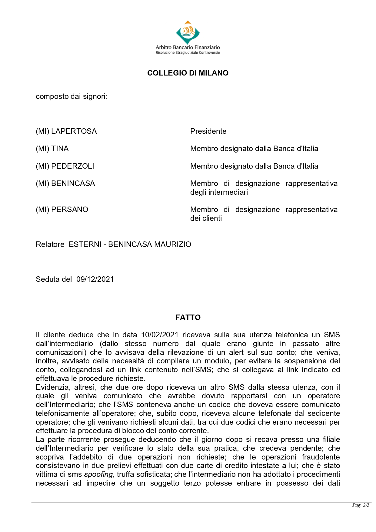 Decisione Collegio ABF 276 del 2022_page-0002
